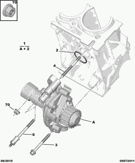 CITROËN/PEUGEOT 1201 K1 - Водна помпа vvparts.bg