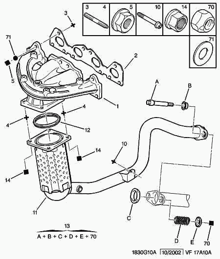 CITROËN 6947 83 - Скоба, изпускателна система vvparts.bg