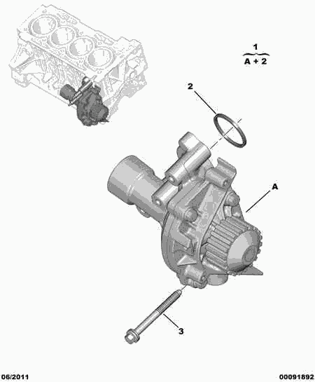 CITROËN/PEUGEOT 1201 L2* - Водна помпа vvparts.bg