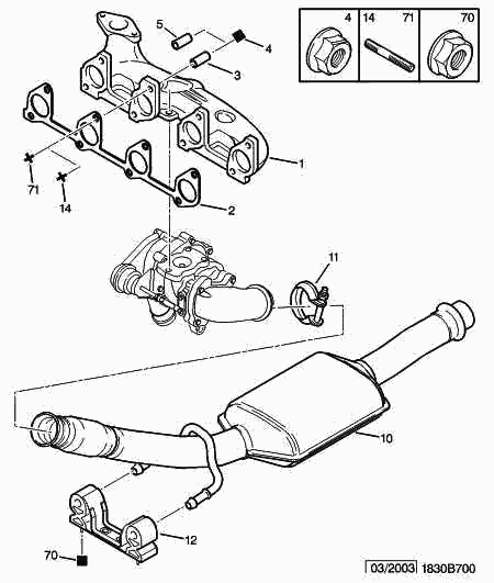 CITROËN/PEUGEOT 1705 NG - Катализатор vvparts.bg