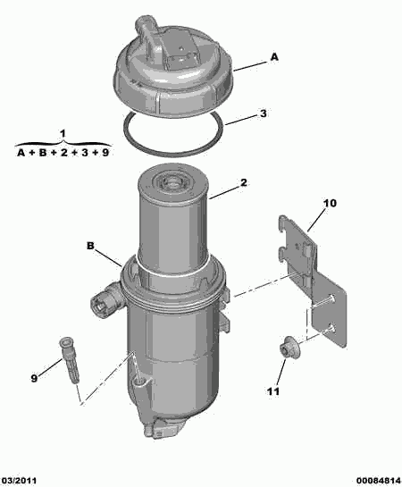 CITROËN 16 064 505 80 - Горивен филтър vvparts.bg