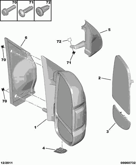 CITROËN  815420 - Външно огледало vvparts.bg