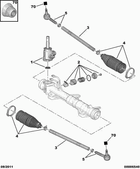 CITROËN/PEUGEOT 4066 73 - Маншон, кормилно управление vvparts.bg