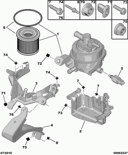 CITROËN/PEUGEOT 1901 77 - Горивен филтър vvparts.bg