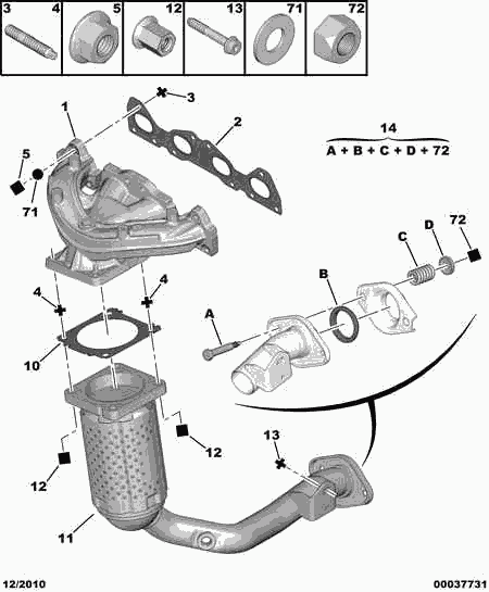 PEUGEOT 1731 HT - Катализатор vvparts.bg