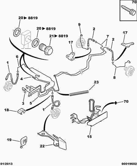 CITROËN 4806 97 - Спирачен маркуч vvparts.bg