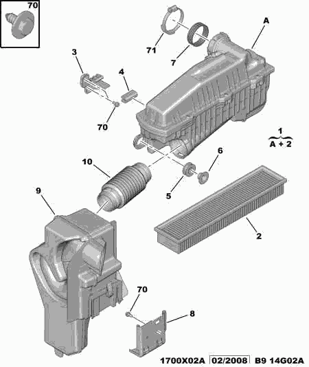 Volvo 1444 PR - AIR FILTER vvparts.bg