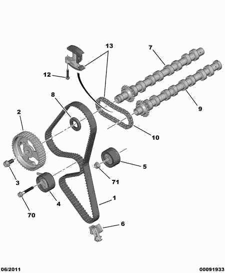 CITROËN 0816.F7 - Ангренажен ремък vvparts.bg