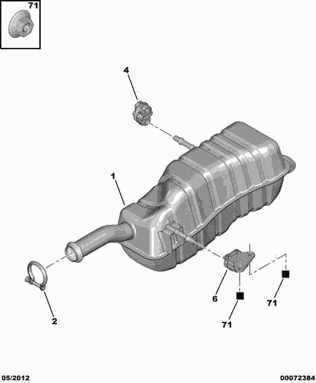 CITROËN 1755 P1 - Лагерна втулка, стабилизатор vvparts.bg