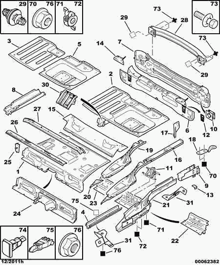 PEUGEOT (DF-PSA) 6935 C9 - Гайка, изпускателен колектор vvparts.bg