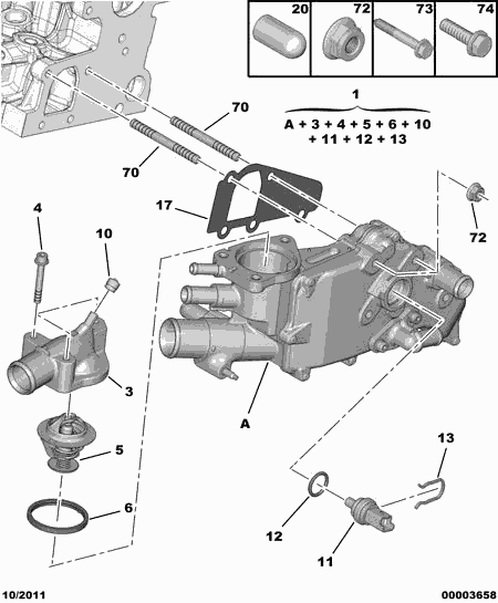 GOLDHOFER 1637 03 - Ремонтен к-кт, разтоварващ клапан vvparts.bg