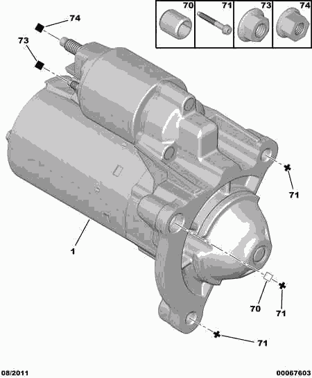 PEUGEOT 5802.V7 - Стартер vvparts.bg