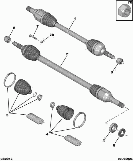 DS 3293 35 - DRIVESHAFT GAITER KIT vvparts.bg