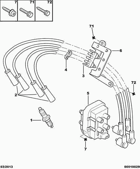 CITROËN/PEUGEOT 5970 60 - Запалителна бобина vvparts.bg