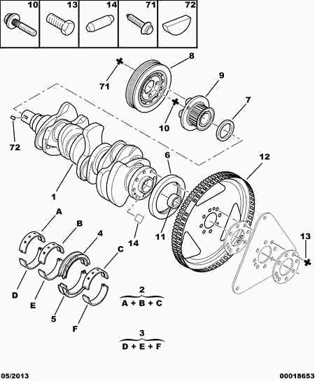 CITROËN 0514.A9 - Семеринг, колянов вал vvparts.bg