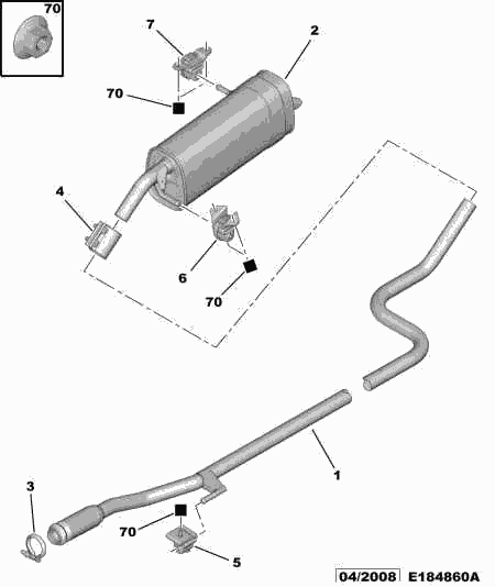 PEUGEOT 1755 N1 - Лагерна втулка, стабилизатор vvparts.bg