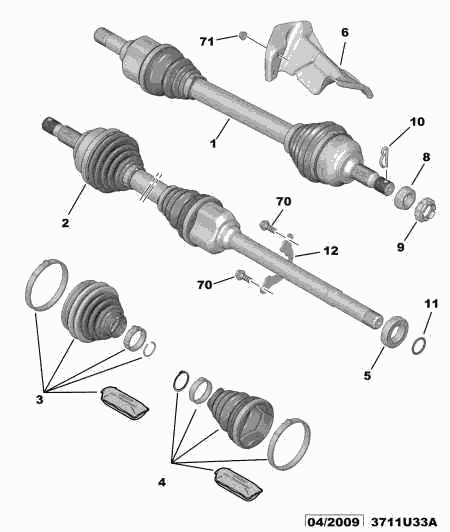 DS 3287 C9 - Маншон, полуоска vvparts.bg