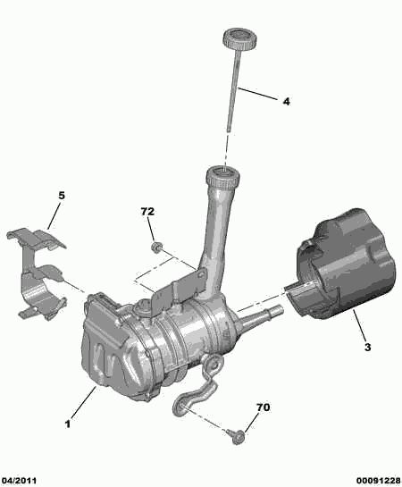 CITROËN 4007 WF - Хидравлична помпа, кормилно управление vvparts.bg