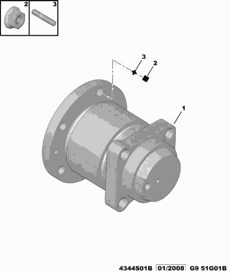 CITROËN 3748 A0 - Комплект колесен лагер vvparts.bg