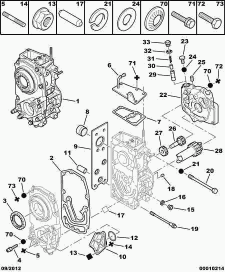 CITROËN 1024 09 - Семеринг, впръскваща помпа vvparts.bg