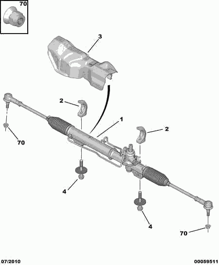 FIAT 4000 TH - STEERING GEAR ASSY vvparts.bg