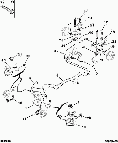 CITROËN 4806 86 - Спирачен маркуч vvparts.bg