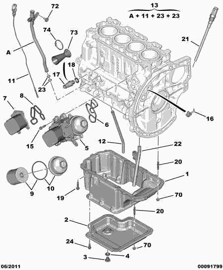 Vauxhall 1103 L1 - Маслен радиатор, двигателно масло vvparts.bg
