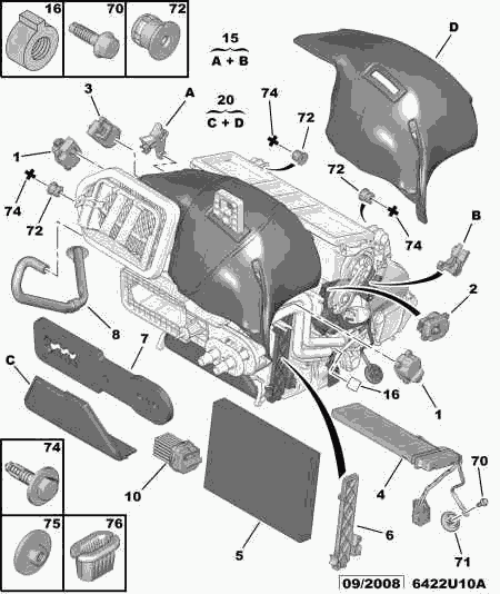 PEUGEOT 6479 45 - Филтър купе (поленов филтър) vvparts.bg