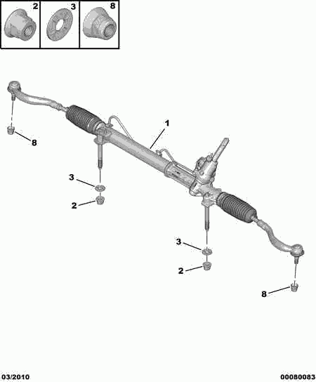 CITROËN 98 014 274 80 - Кормилна кутия vvparts.bg