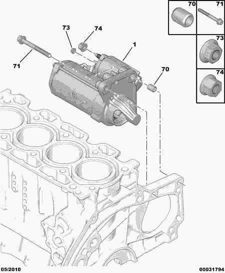 PEUGEOT 5802 Z8 - Стартер vvparts.bg