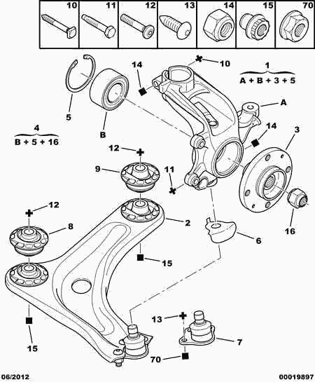 PEUGEOT 3522.43 - Винт vvparts.bg