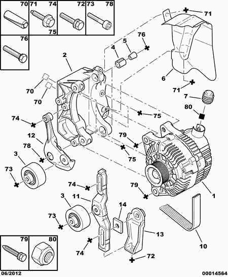 DS (CAPSA) 5750.VT - DRIVE BELT ALTERNATEUR vvparts.bg