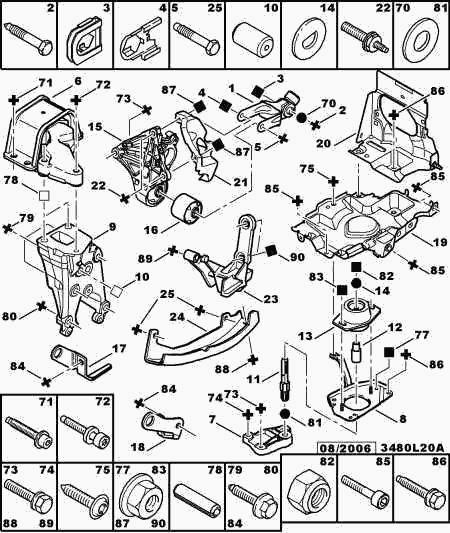 CITROËN 1806 68 - Окачване, двигател vvparts.bg