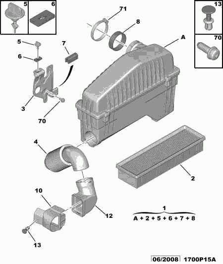 Eicher 1444 EC - Въздушен филтър vvparts.bg