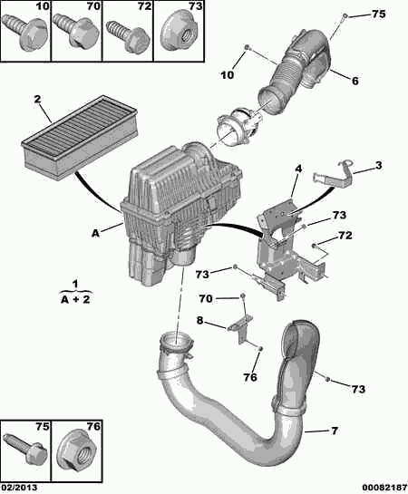 PEUGEOT 1444 QX - Въздушен филтър vvparts.bg