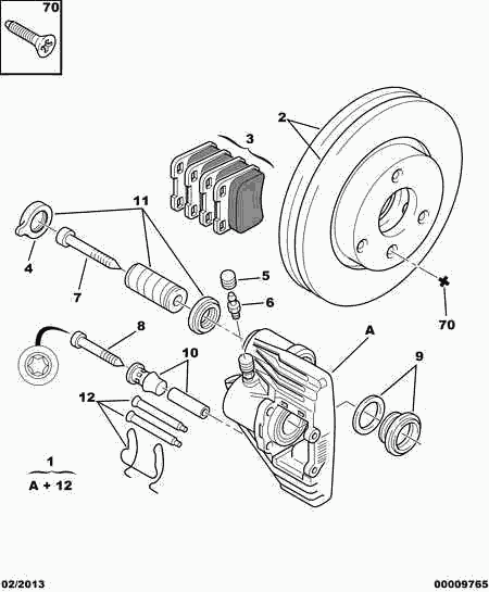 PEUGEOT (DF-PSA) 95 661 810 - Спирачен диск vvparts.bg