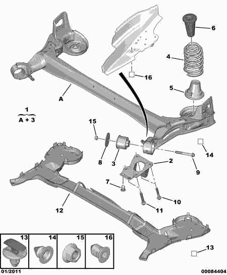 CITROËN/PEUGEOT 5131 H1 - Тампон, носач vvparts.bg