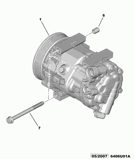 PEUGEOT 6453.XA - Компресор, климатизация vvparts.bg