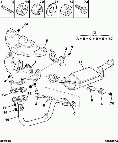 CITROËN 1731 88 - Катализатор vvparts.bg