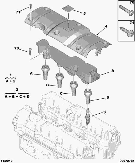 CITROËN 5960 58 - Запалителна свещ vvparts.bg