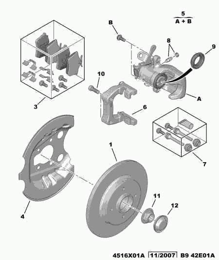 CITROËN/PEUGEOT 4402 F5 - Спирачен апарат vvparts.bg