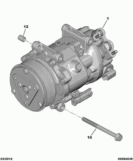 CITROËN 6453 QL - Компресор, климатизация vvparts.bg