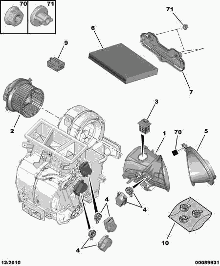 CITROËN 6447 LN - Филтър купе (поленов филтър) vvparts.bg