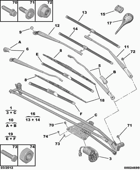 CITROËN 6426 FQ - WINDSCREEN WIPER BLADE vvparts.bg