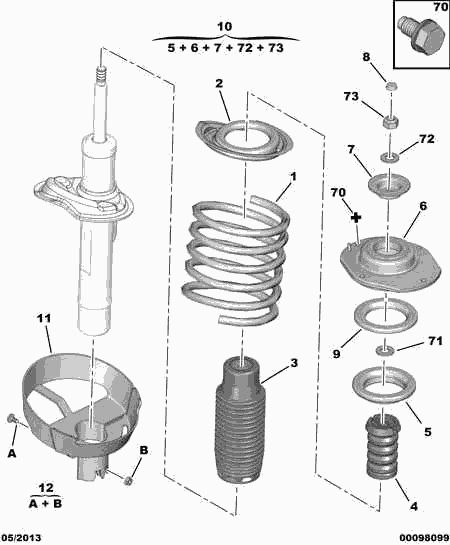 PEUGEOT 5031 81 - Тампон на макферсън vvparts.bg