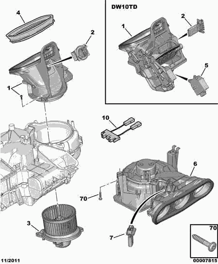 CITROËN 6441 H7 - Филтър купе (поленов филтър) vvparts.bg