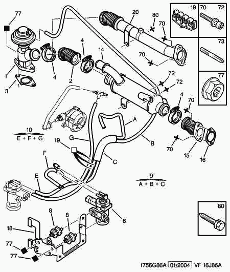 PEUGEOT 1628 JZ - AGR-Клапан vvparts.bg