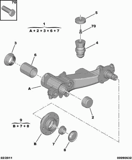 PEUGEOT 3748.88 - Комплект колесен лагер vvparts.bg