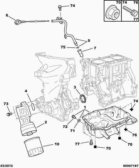 PEUGEOT 1109 AZ - Маслен филтър vvparts.bg