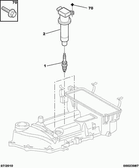 CITROËN/PEUGEOT 5960 L2 - Запалителна свещ vvparts.bg